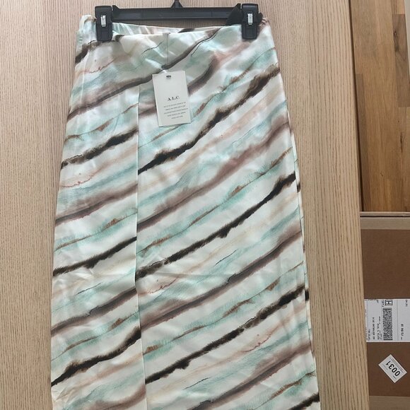 A.L.C.Rita Striped Midi Skirt - Picture 1 of 3